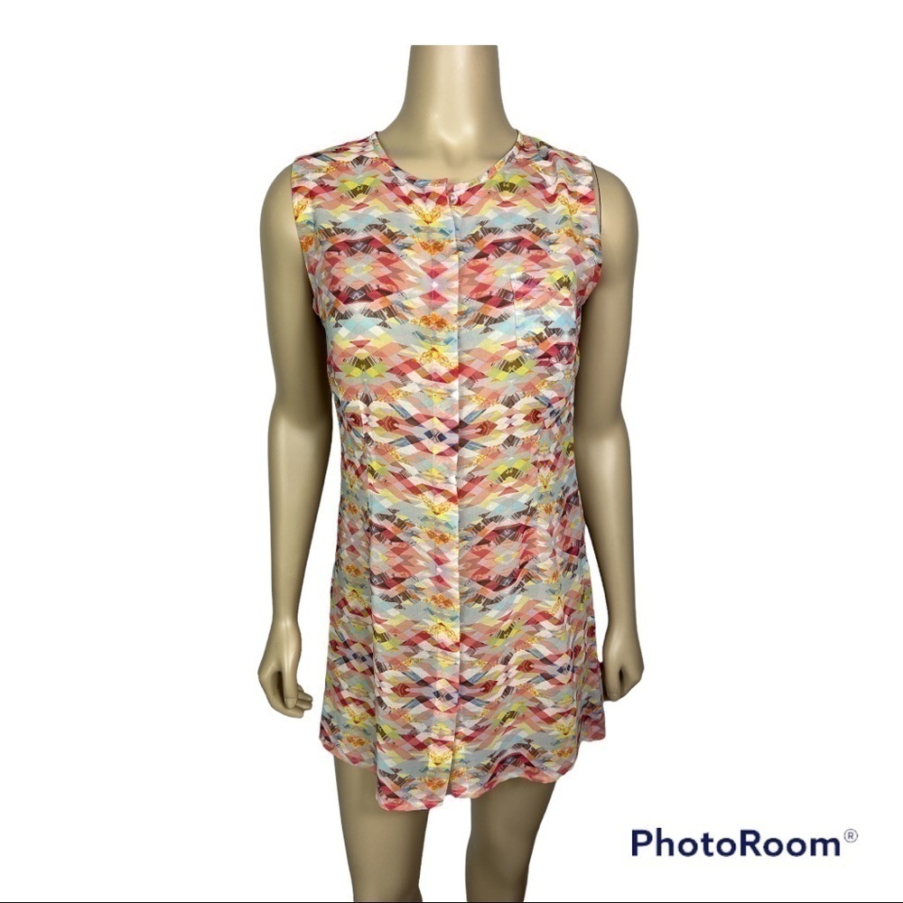 CAbi Style #760 Avery Aztec Print Multicolor Tunic Sx XS